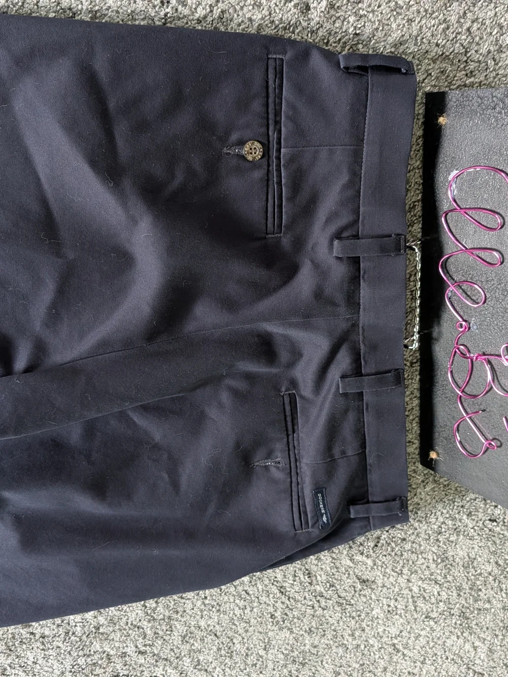 Nwot Men's Navy Chino Khaki Pants 33x30